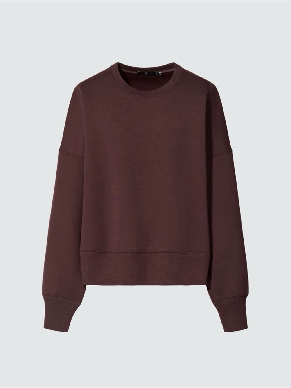 Uniqlo +J Dry Cropped Long-Sleeve Sweatshirt, Size: XL, Color: Wine, Worn Once